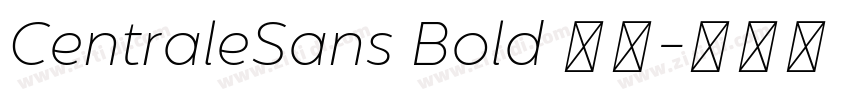 CentraleSans Bold 粗体字体转换